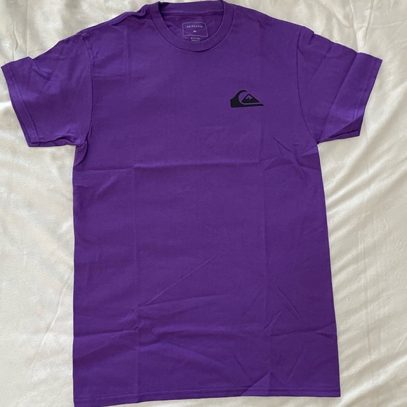 Quiksilver Short Sleeve Tee Purple Everyday Heather - Picture 1 of 3